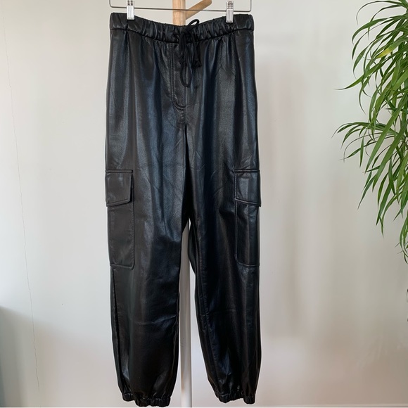 Wilfred Free Vegan Leather Cargo Pant - Picture 1 of 9